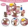 7 Pcs Dolls House Furniture,Dolls House Furniture Set Accessories,Educational Toys