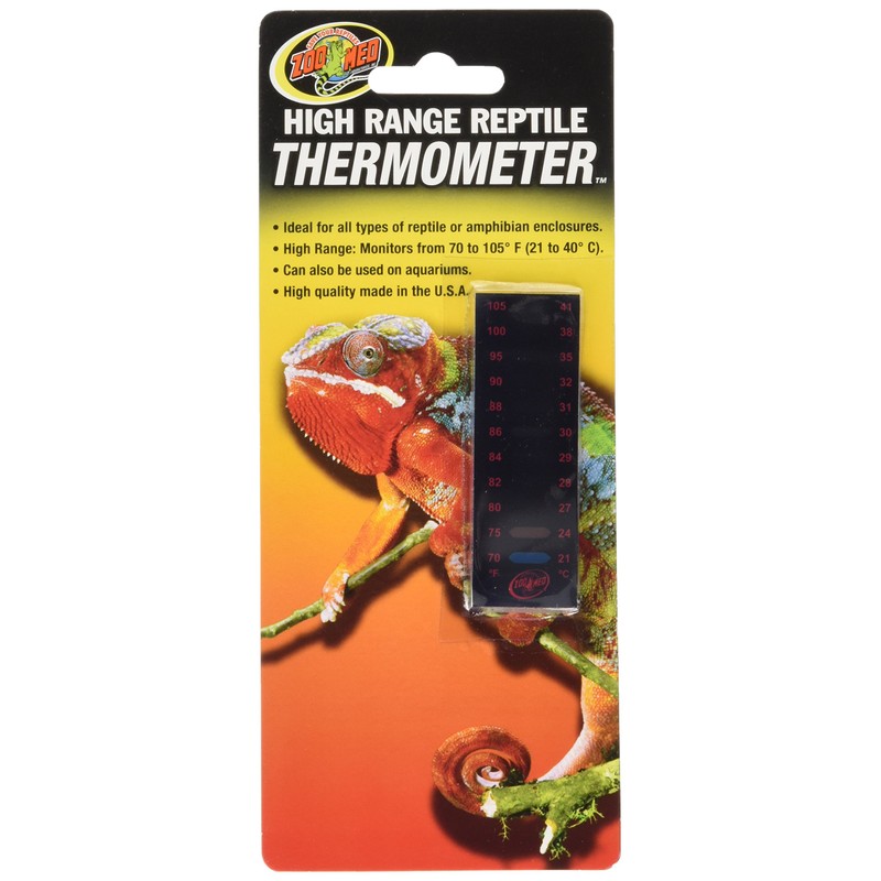 Zoo Med Laboratories SZMTH10 Hi Range Strip Thermometer (Packaging may