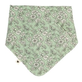 BIBS x Liberty Bandana Soft Bib. Organic Cotton Muslin. One Size (0-36 Months), (Capel Sage), Green