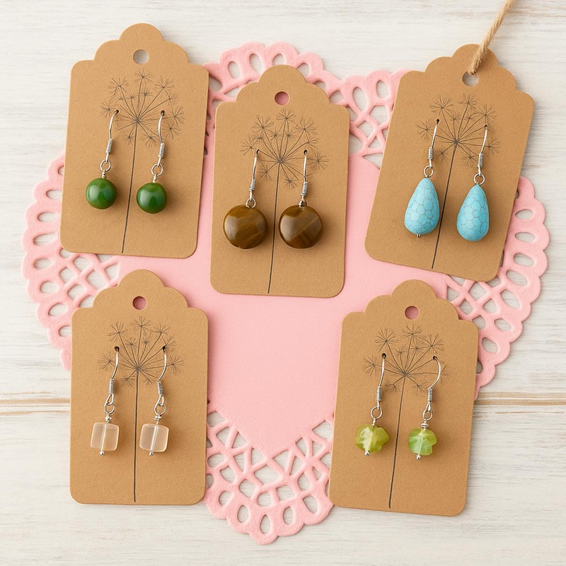 SallyFashion 100pcs Gift Tags with String Attached, 1.7 x 2.8