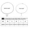 Gleamart 2 Pcs 70CM Lock Key Pendant Necklaces Eboy Egirl
