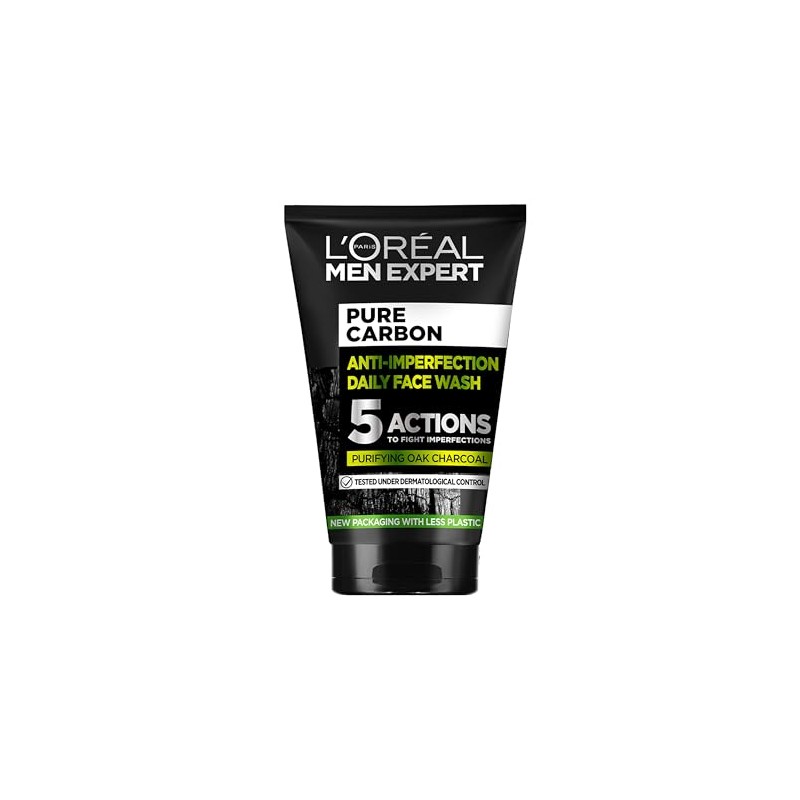 L'Oréal Paris Gel de Limpieza Facial de Men Expert, Pure