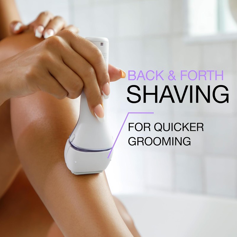 Panasonic Electric Shaver for Women, Cordless 4-Blade Shaver, Bikini Attachment,