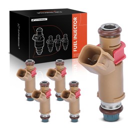 A-Premium Inyectores de combustible compatibles con Volvo S40 2004-2010, V50 2005-2010, juego de 5 piezas de 2.4L