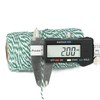 200M Green and White String Twine, Craft Cotton Thread Durable