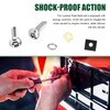 Downhill 54 PCS License Plate Screws Kit, Rustproof Anti Theft