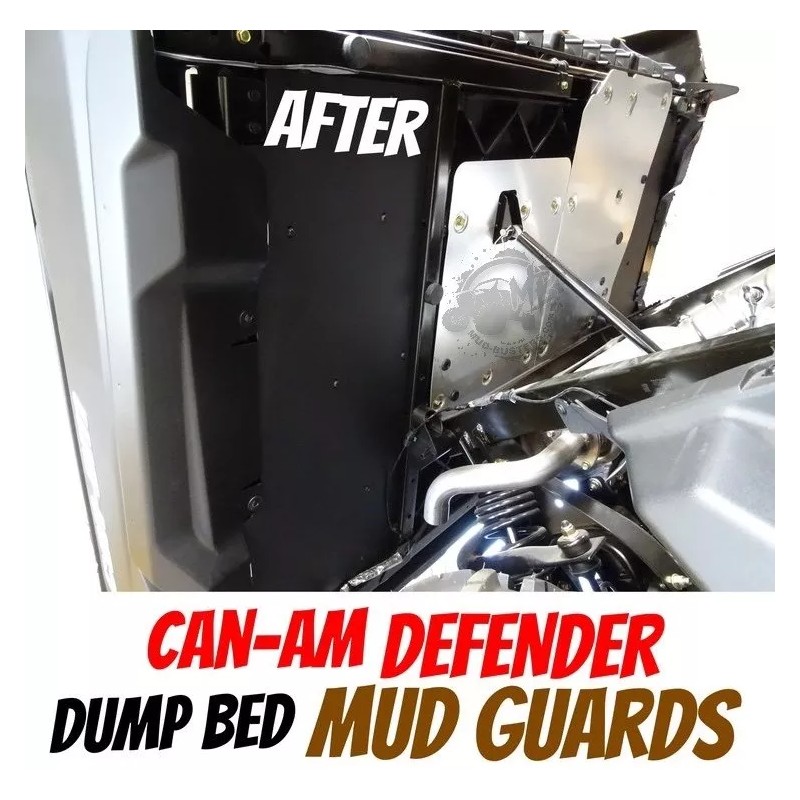 MudBusters Dumpbed Mudguards Protection Panels for 2016-2019 Can-Am Defender