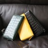 Berkut 1291385 Crocodile Matte Zip Around Long Wallet with Back