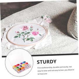 Gatuida 1 Set Embroidery Thread Kit Color Handcraft Threads Set for DIY Projects Convenient Crafting Durable and Safe Materials for Friendship Bracelet Making and Embroidery Fun