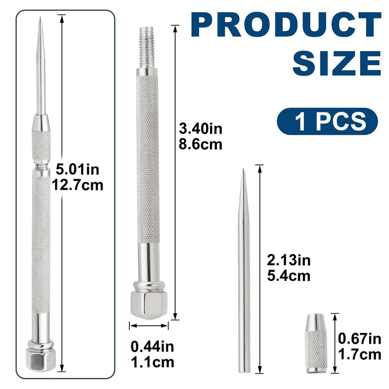 Lekgavd Pocket Scriber Tool, Carbide Steel Metal Engraving Pen with