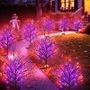 Luiywan Fall Solar Pathway Lights 4PCS, Autumn Outdoor Harvest Decorations,