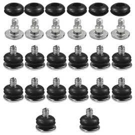 Shockproof Screws, Pack of 20 Computer Casing Shockproof Screws, Computer Case Shockproof Screws, Shockproof Shock Absorption Screws with Rubber Washers for Hard Drive Computer