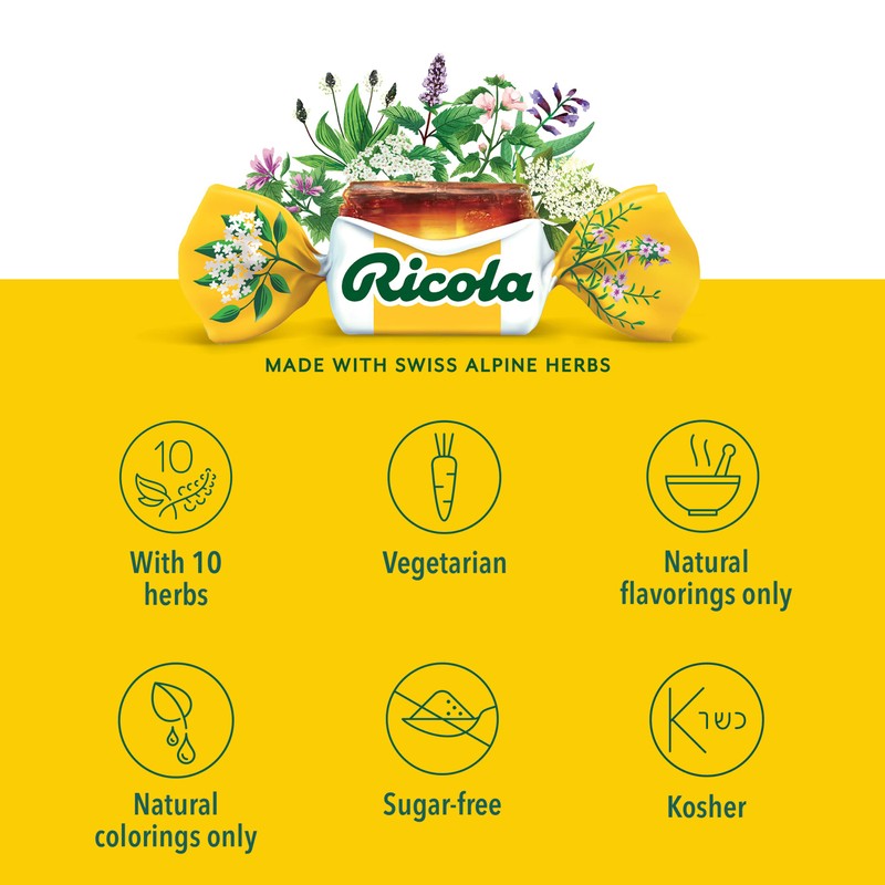 Ricola Original Herb Cough Suppressant Throat Drops Stick | Naturally
