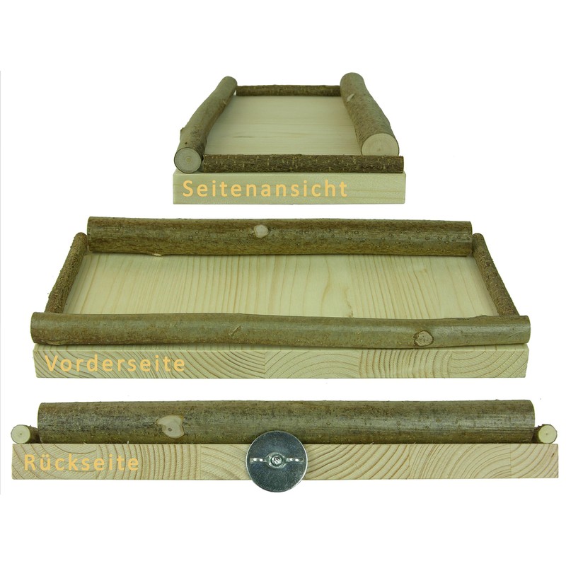 VogelKing Seat board for birds, small, medium, large, bird seat