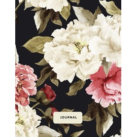 Journal: Vintage Floral Pattern Notebook | 150 Wide Ruled Pages | 8.5 x 11 - A4 Size (Journal, Notebook, Diary, Composition Book) (Journals)