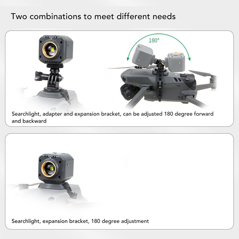 Drone Night Light Plastic Rechargeable Drone Night Searchlight for MAVIC