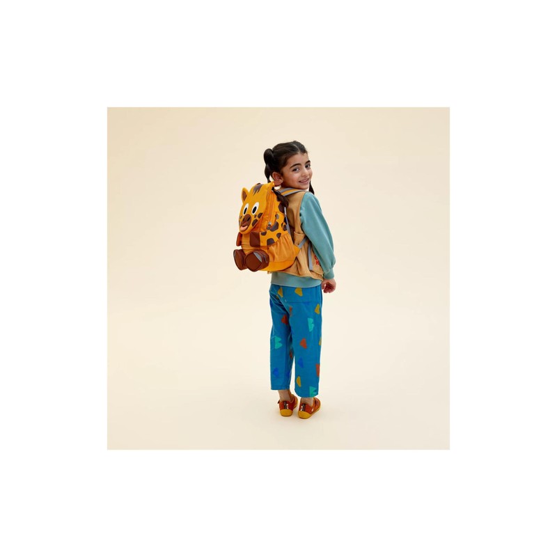 Affenzahn Unisex Children's Giraffe Small Nursery Backpacks, Giraffe - Orange,