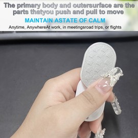 OBEST Fidget Slider Toys Metal Slider, Block Push Slider Fidget Toys, Push Card Adults Clicker Block, Magnetic Slider Fidget Toys Sensory Toy for Kids, Helps Relieve ADHD/Anxiety/Stress