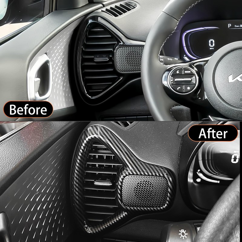 YOUTOOCAR 2PCS Side Air Vent Covers Compatible with Kia Soul