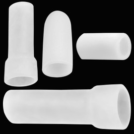 4 Pc. Silicone Protector Cap-Silicone Replacement Parts for Stretch Extenders and CPAP Devices (White)
