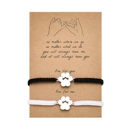 Matching Bracelet for Couples Best Friends Christmas Birthday Gifts for Long Distance Boyfriend Girlfriend Relationship Gifts for Him Her Birthday Bracelet for Wife Husband Valentines Day Gifts for Fiancee Gf