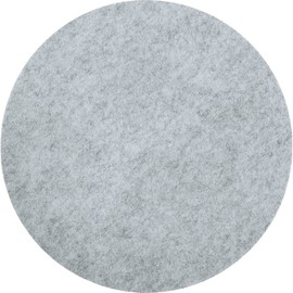 Erwin Müller Felt Place Mat for Plates, Table Coasters – Protection Against Scratches and Dirt – Light Grey Round Size: 37 cm Diameter