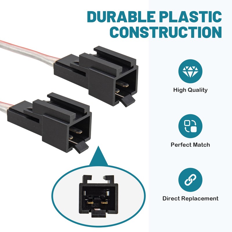 NuIth Car Door Speaker Wire Harness Adapter Connector Compatible with