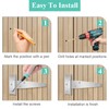 Shed Door Hinges, 6 Pack Heavy Duty T Strap Hinge