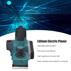 Electric Hand Planer, 15000r min Wood Cutting Handheld Planers, 800W for 21V Battery 82mm 3 14in