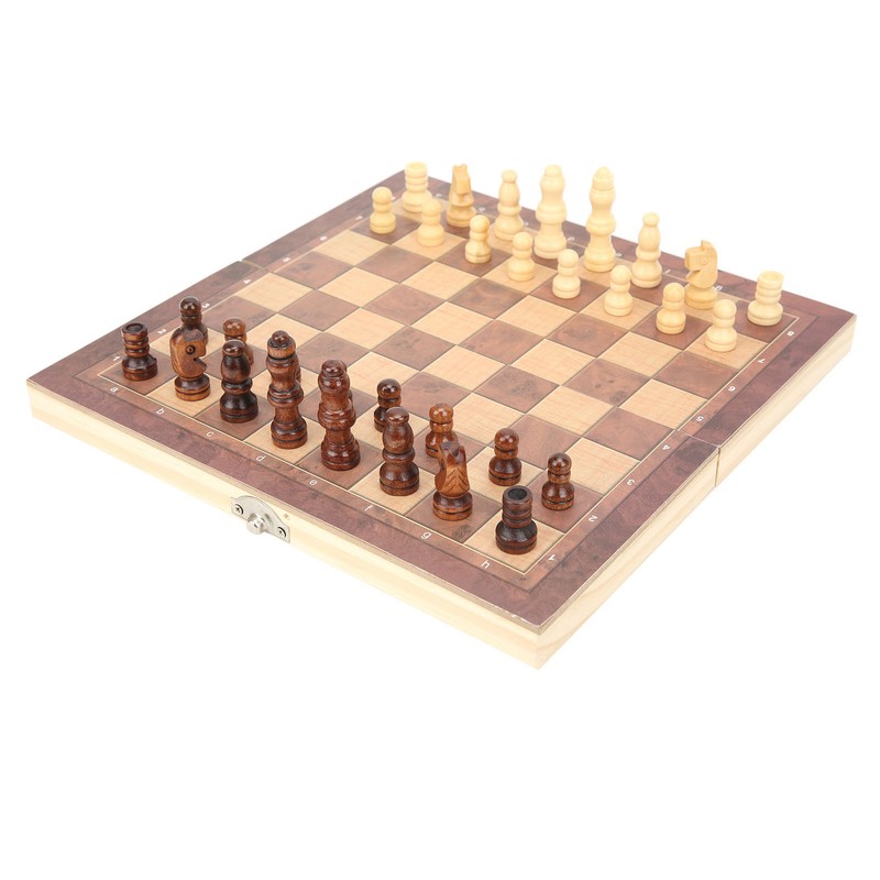 3‑In‑1 Chess Checkers Gobang Folding Chess Board Portable Interactive Chess