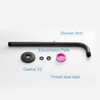 OFFO Shower Arm with Flange, 12 in Oil Rubbed Bronze