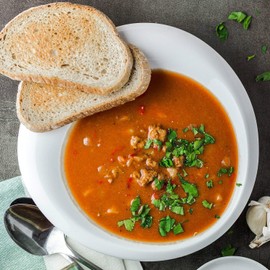 Vegan Organic Goulash Soup from Soy Medallions 400g (1 Can)