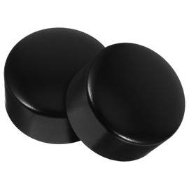 Angoily 2PCS Stainless Steel Round Handrail End Caps, Round Handrail Plugs for Holes, Ideal for Handrail Fittings and Staircase Steps