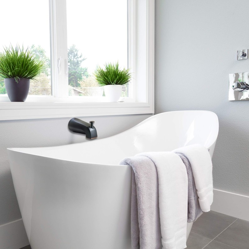 SENTO Oil Bronze Universal Bathroom Tub Spout with Diverter, Durable