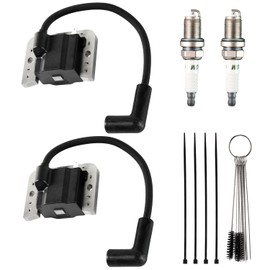 2 Pack 32-584-06-S Ignition Coil Module and Plug Spark Compatible with Kohler KT ZT Engines 7000 Series KT600 KT610 KT715 KT725 KT730 KT735 KT740 ZT710 ZT720 ZT730