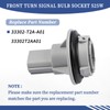Getfarway 33302-T2A-A01 Front Turn Signal Bulb Socket S25W Compatible with