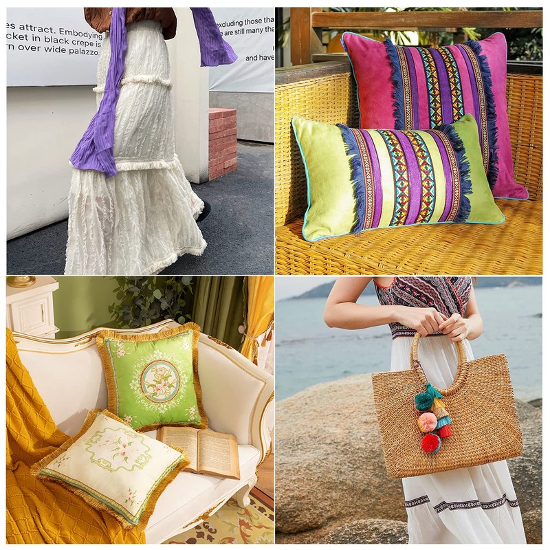 Macrame Tassel Lace (Black)