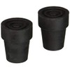 Medline Cane Replacement Tips, Black