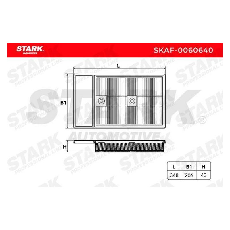 STARK SKAF-0060640 Engine Air Filter || Air Filter Insert, Car