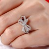 Jeulia Women's Ring, Bowknot Ring, Beautiful Finger Ring, Diamond CZ