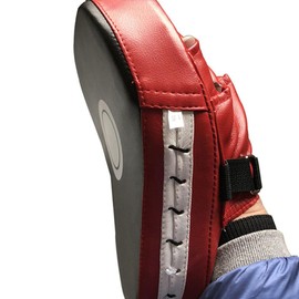 VANZACK PU Boxing Gloves for Martial Arts Ergonomic Hand Pads for Boxing Muay Thai Taekwondo High Padding for Hand and Wrist Protection Red Black
