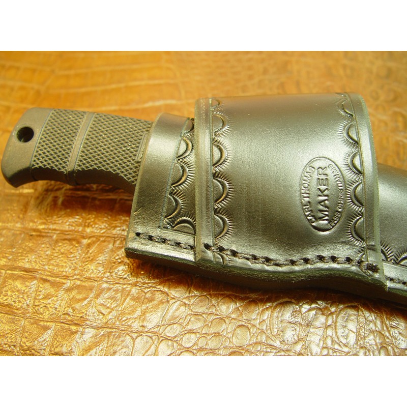 for sog pup knife Custom Cross Draw Sheath, Premium Leather