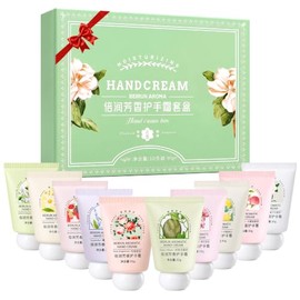 Hand Cream Trabajo,Crema de Manos Hidratante,Crema de manos perfumada, Crema para manos mayoreo,ingredientes de origen vegetal, adecuada para hidratar y nutrir profundamente las manos(10 PCS / Caja) (C)