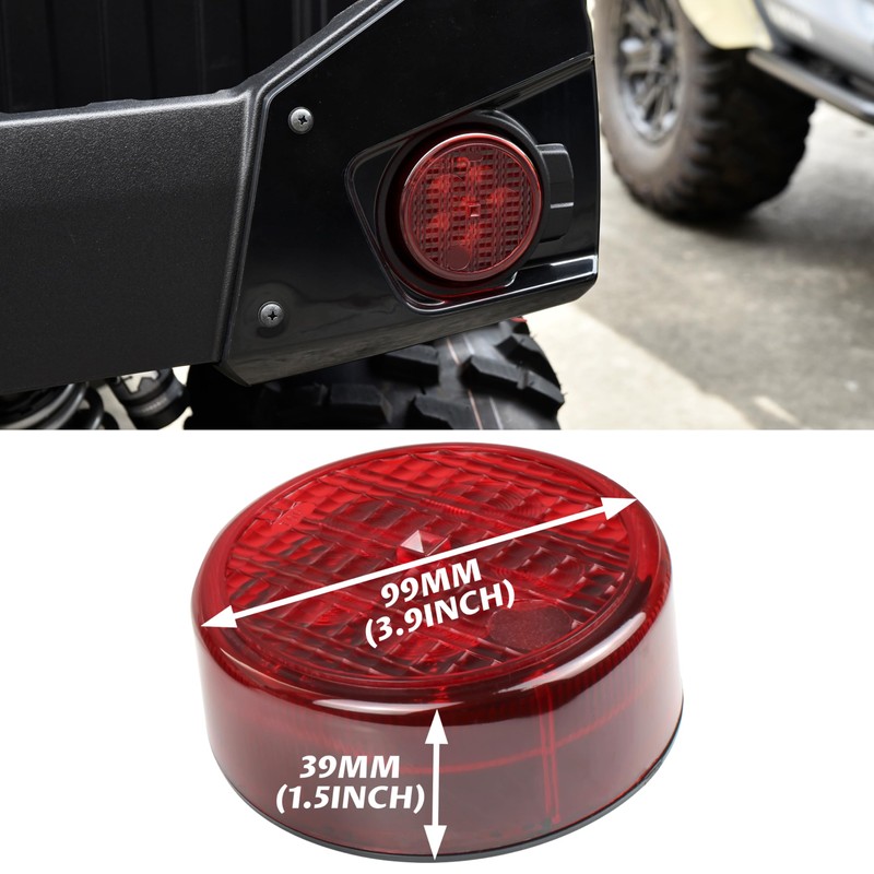SAUTVS Tail Light for Teryx, LED Red Brake Stop Rear