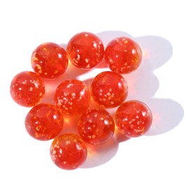 Vctitil 30Pcs Glass Marbles Glowing in The Dark Glass Marbles Luminous Glass Marbles for Marble Games,Vase Filler,Home Decor,Marble Runs,12mm/0.47inch(red)