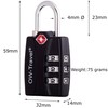 OW-Travel TSA Approved Luggage Locks Suitcase Locks with Indicator Open
