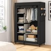 Calmootey Portable Closet Organizers, Clothing Storage, Wardrobe with 6 Shelves