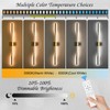AIRYPHANT 48in Gold LED Vanity Light Harwired Wall Sconce, Long