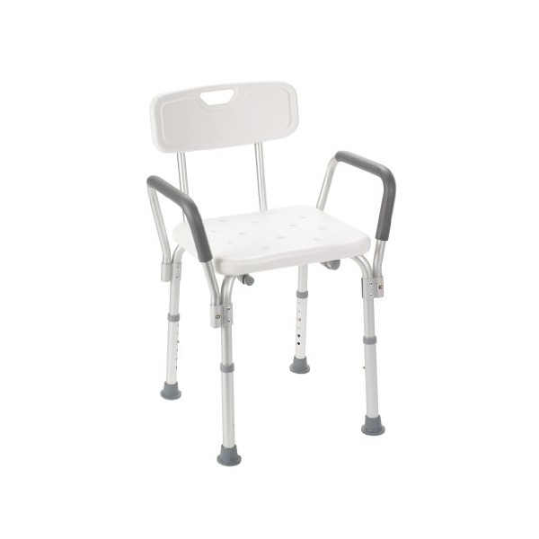 Drive Medical Bath Bench with Padded Arms Back: with