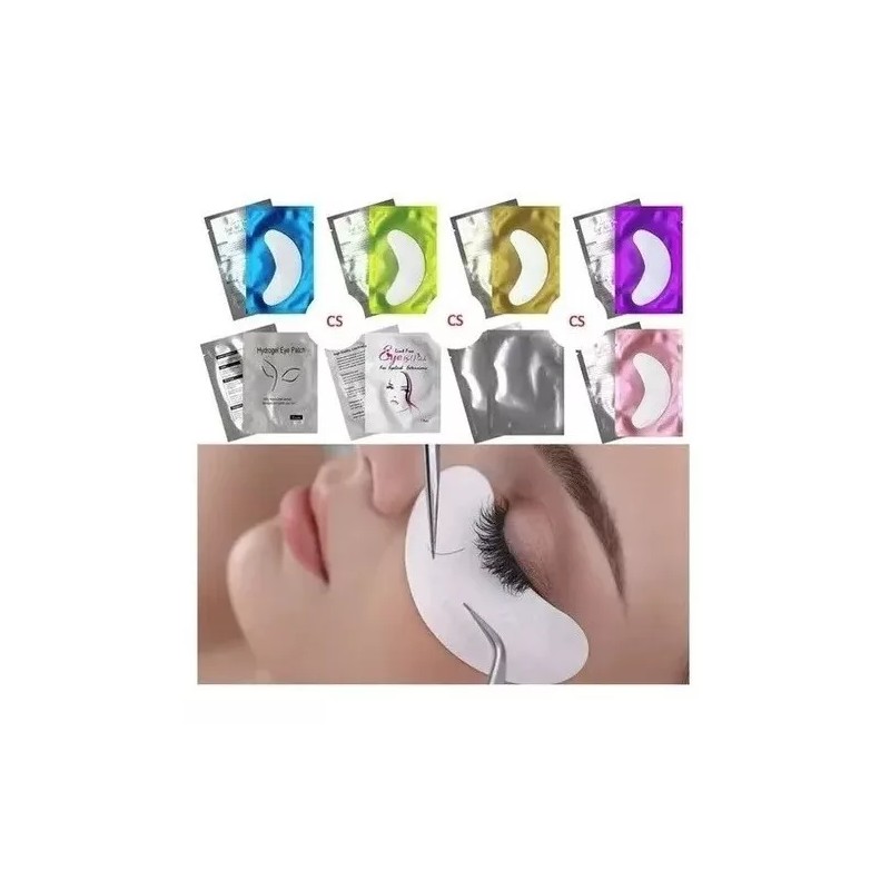 Parche Gel Aloe Extensiones Aplicacion De Pestañas 50 Pares